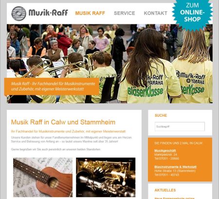 Musik Raff in Calw und Stammheim