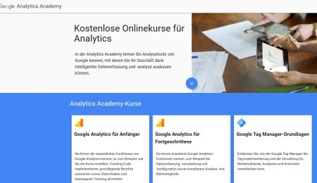 Google Analytics: Neue Features & Acadamy